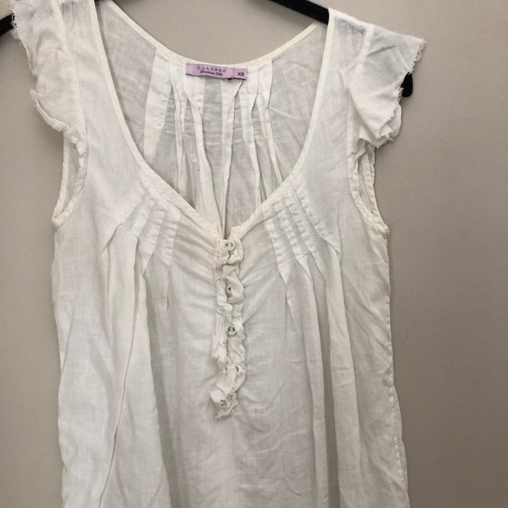 Calypso Linen Summer Top